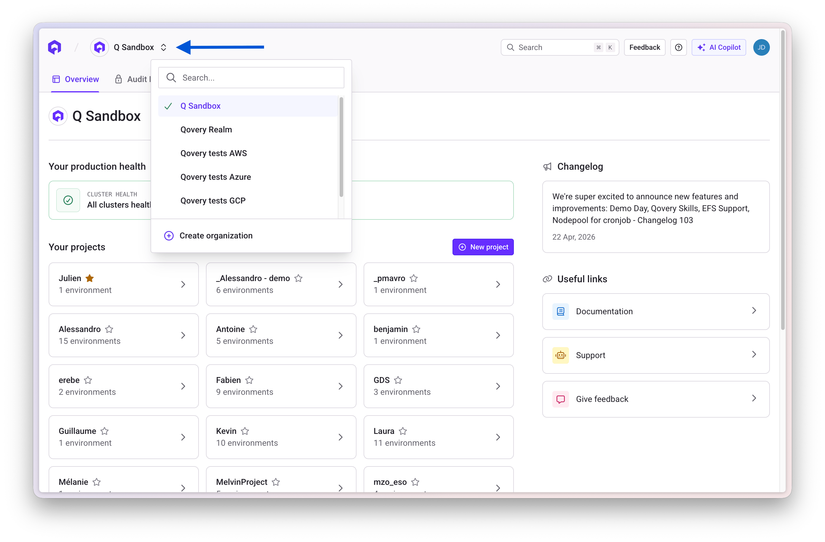 Change organization