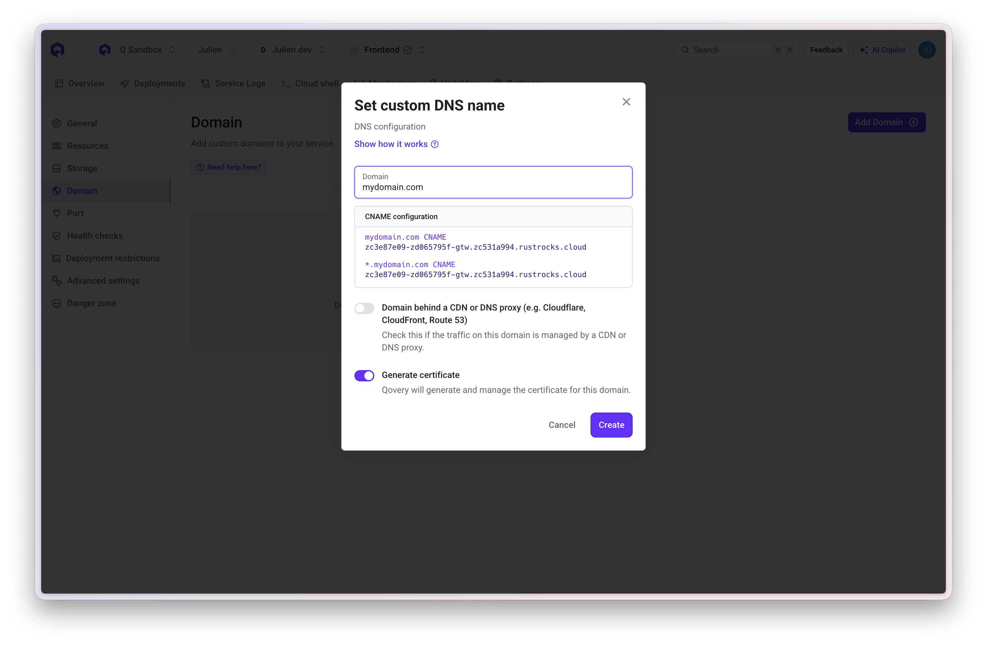CNAME record details