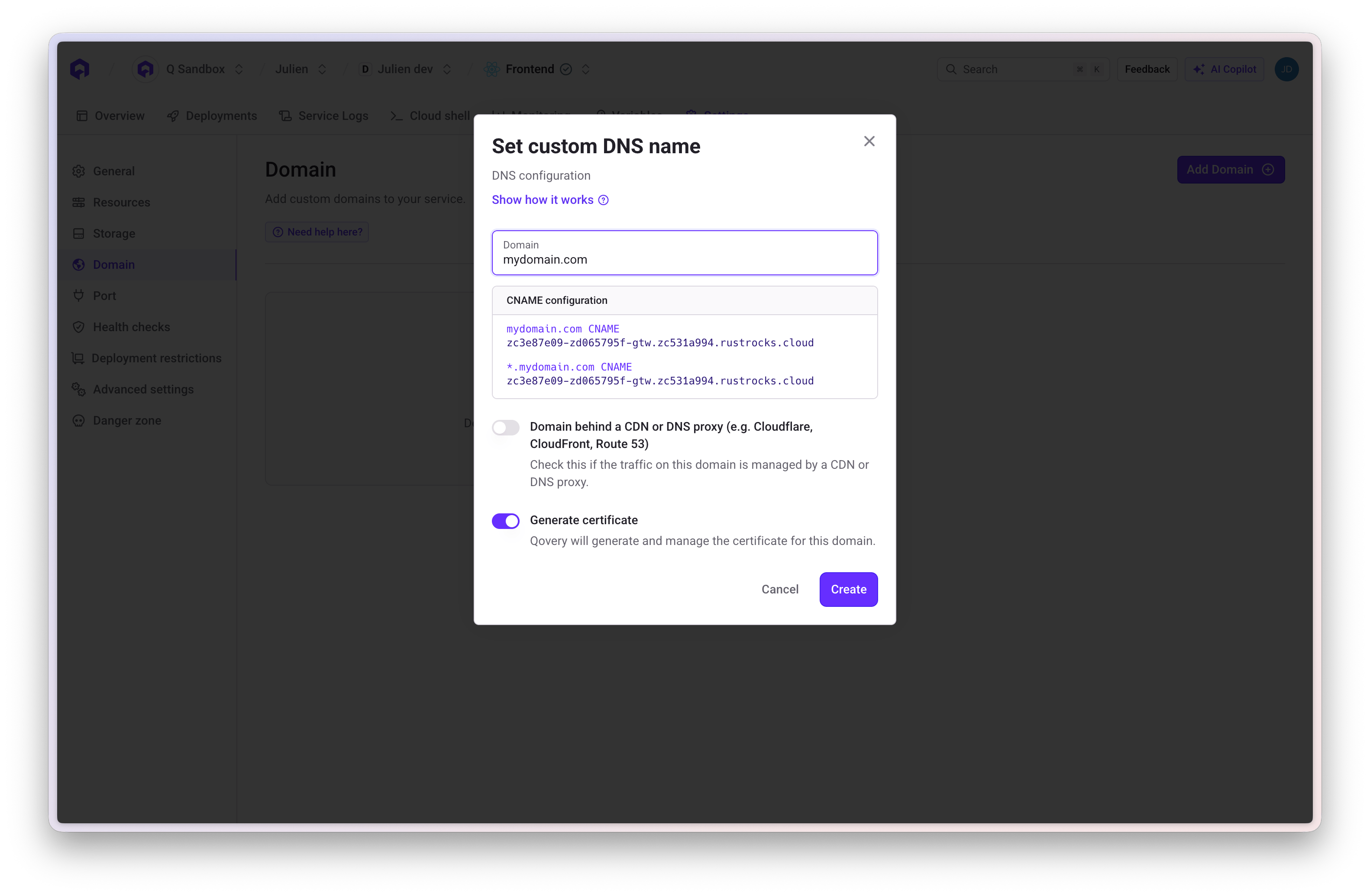 CNAME record details
