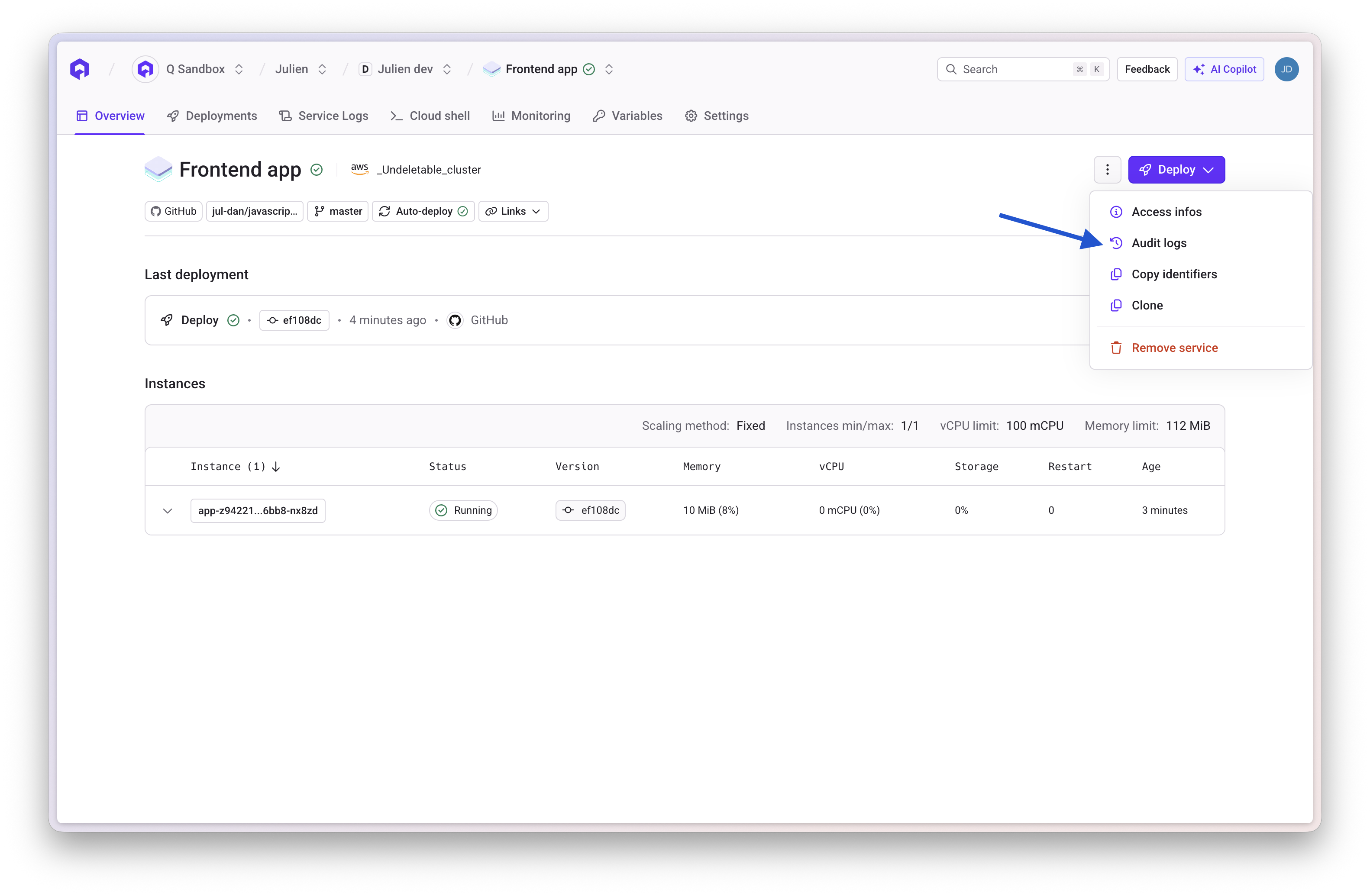 View event details in JSON format