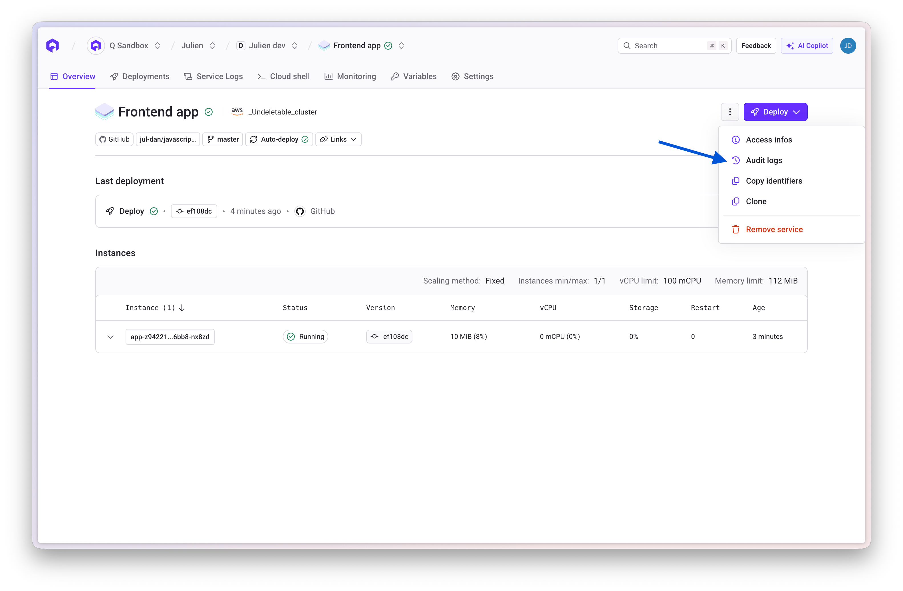 View event details in JSON format