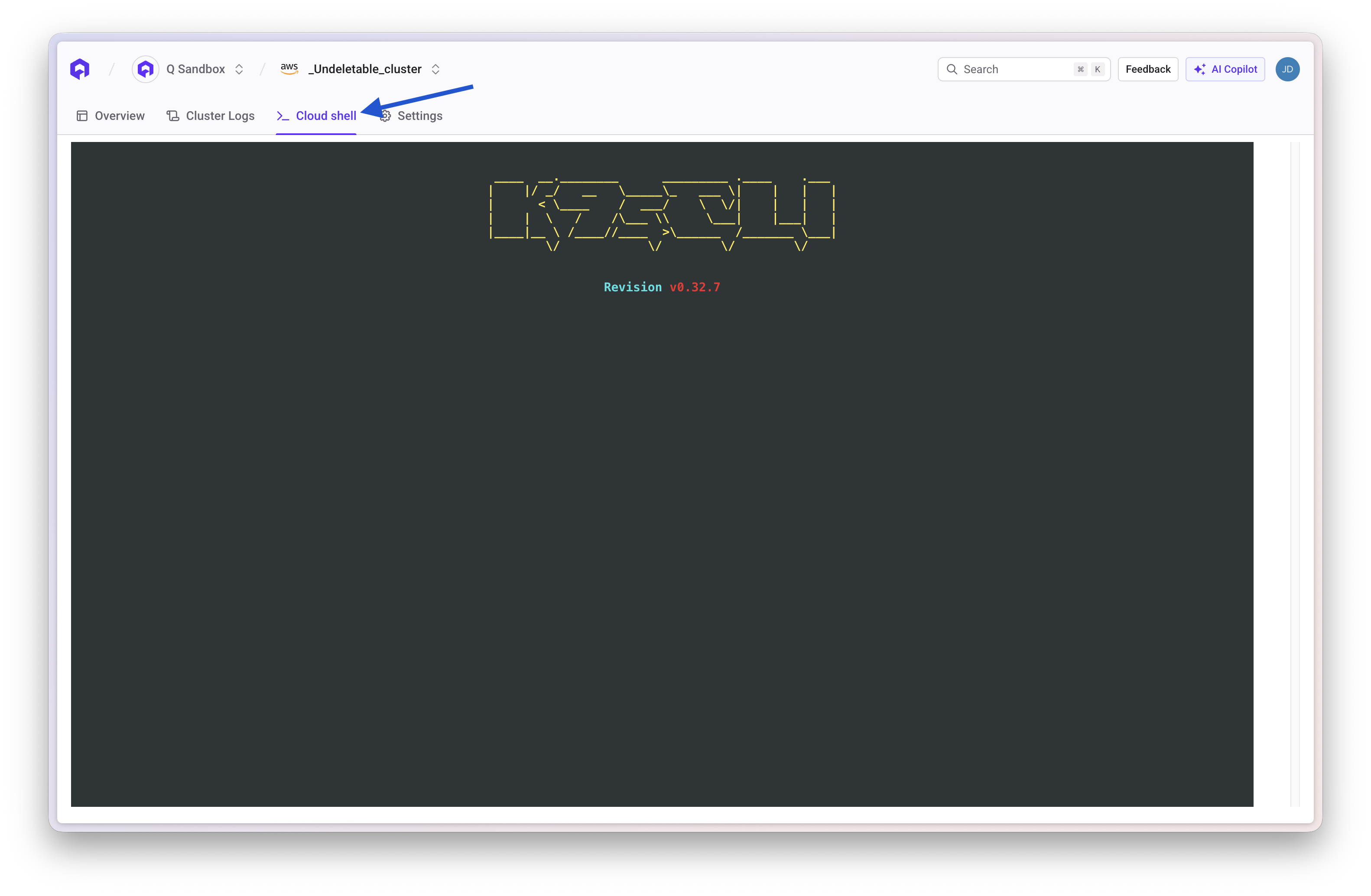 Cluster Shell Access