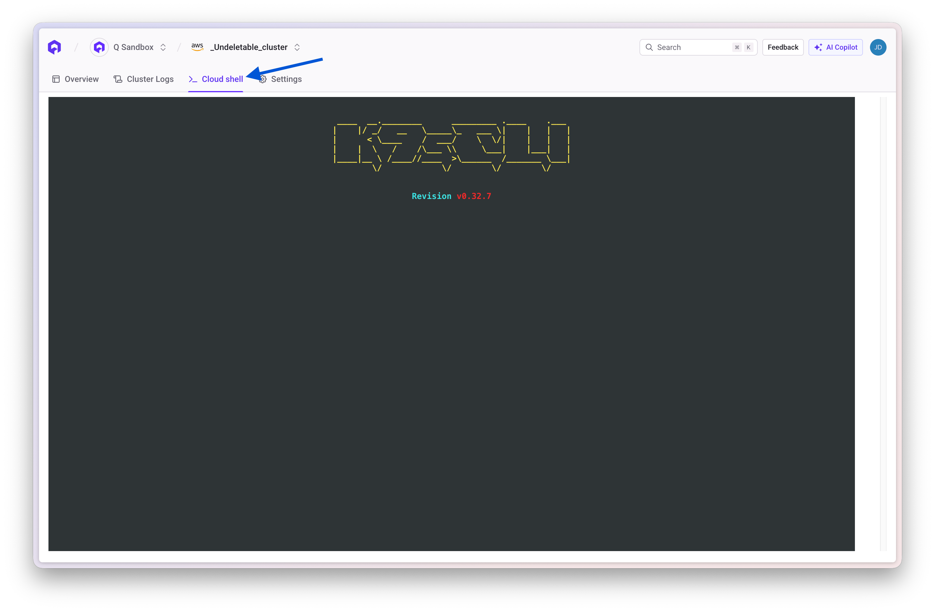 Cluster Shell Access