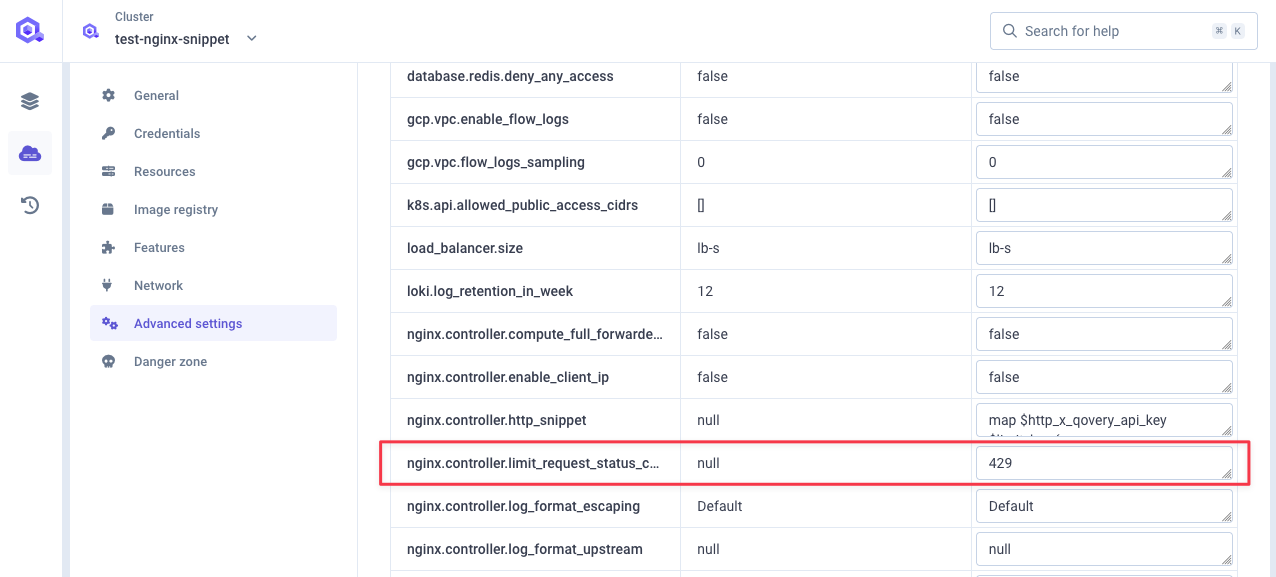 Custom HTTP status code