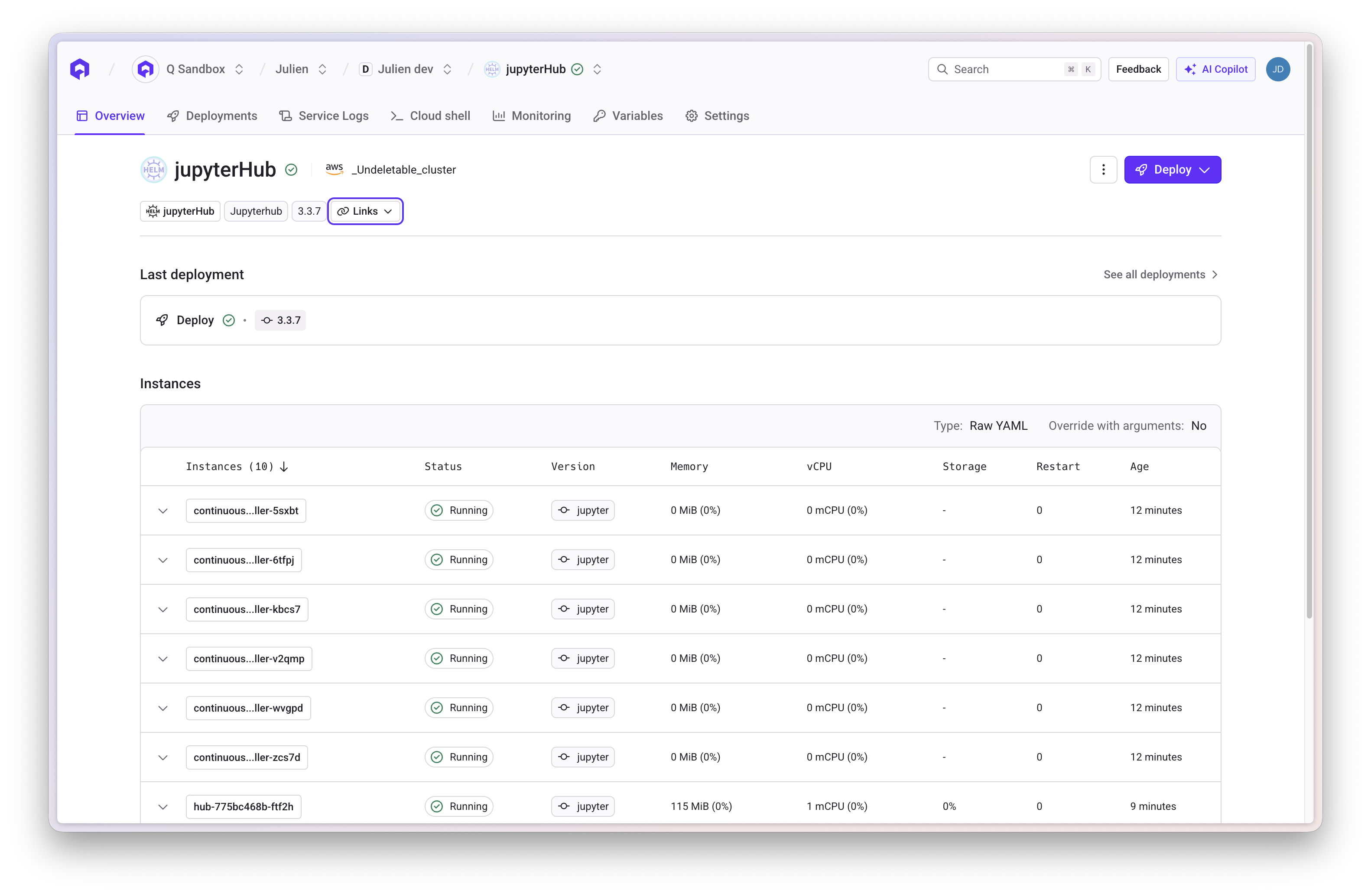 Deploy JupyterHub