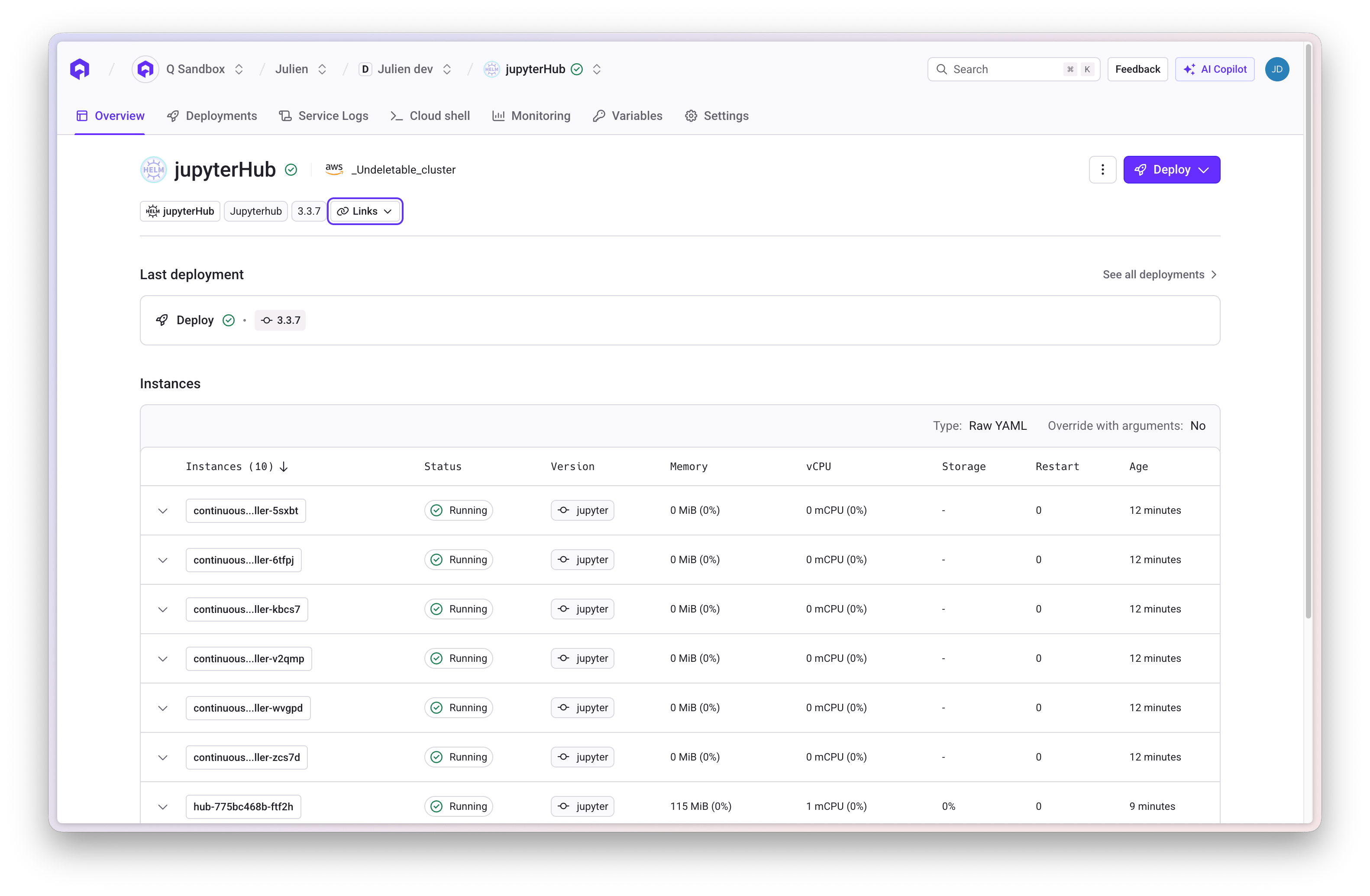 Deploy JupyterHub
