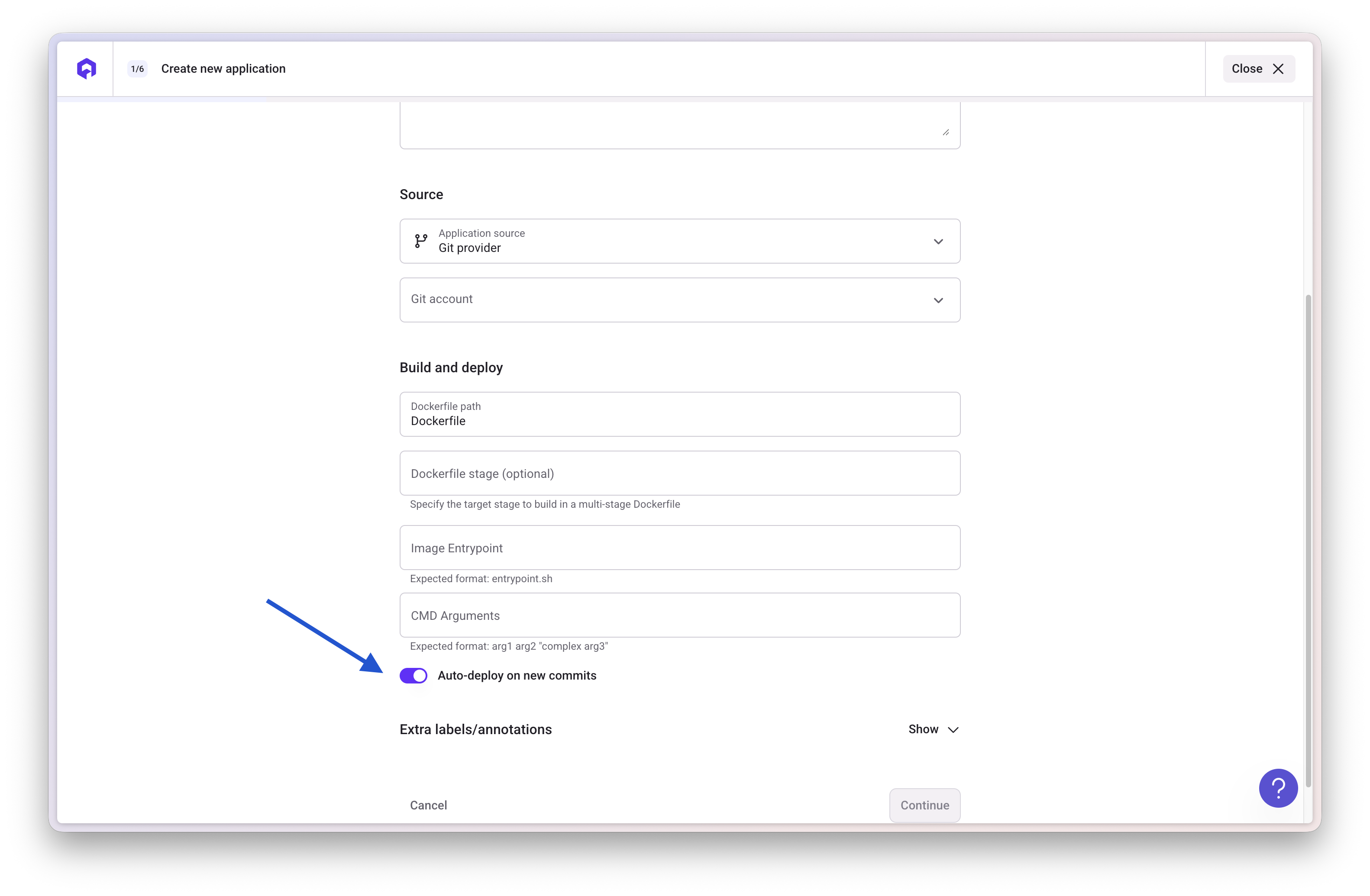 Auto-Deploy Creation Flow
