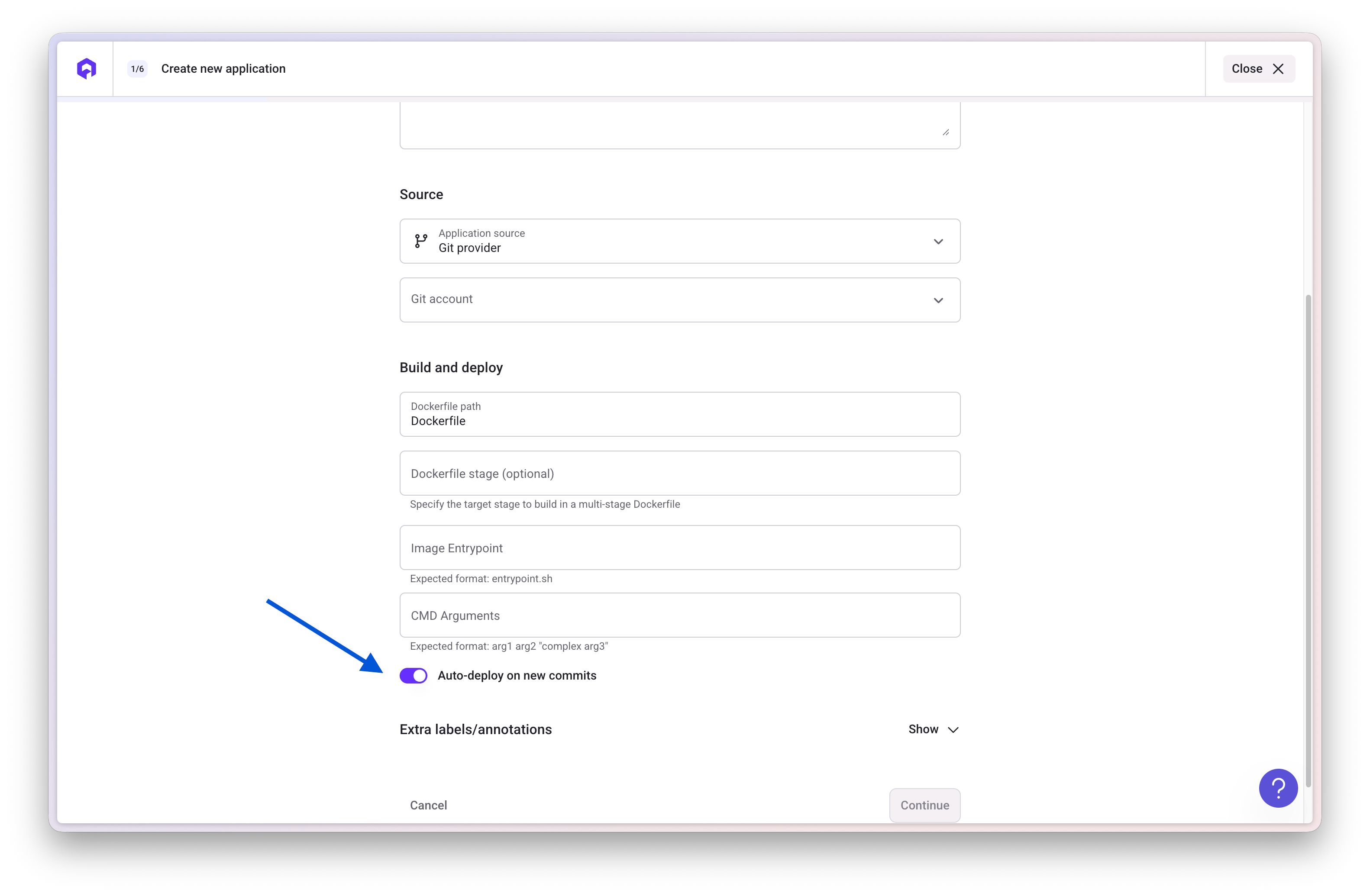 Auto-Deploy Creation Flow