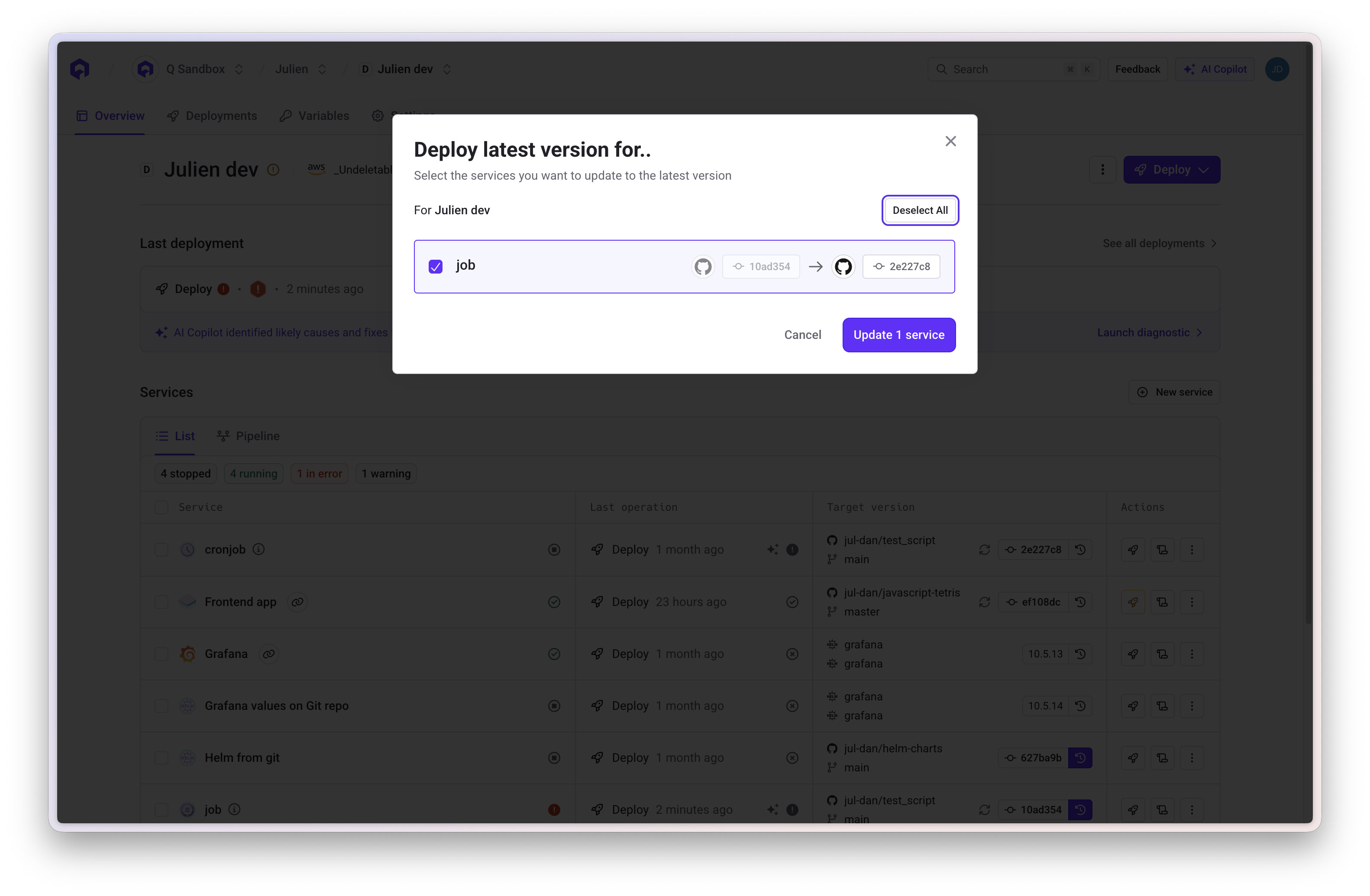 Deploy Latest Version