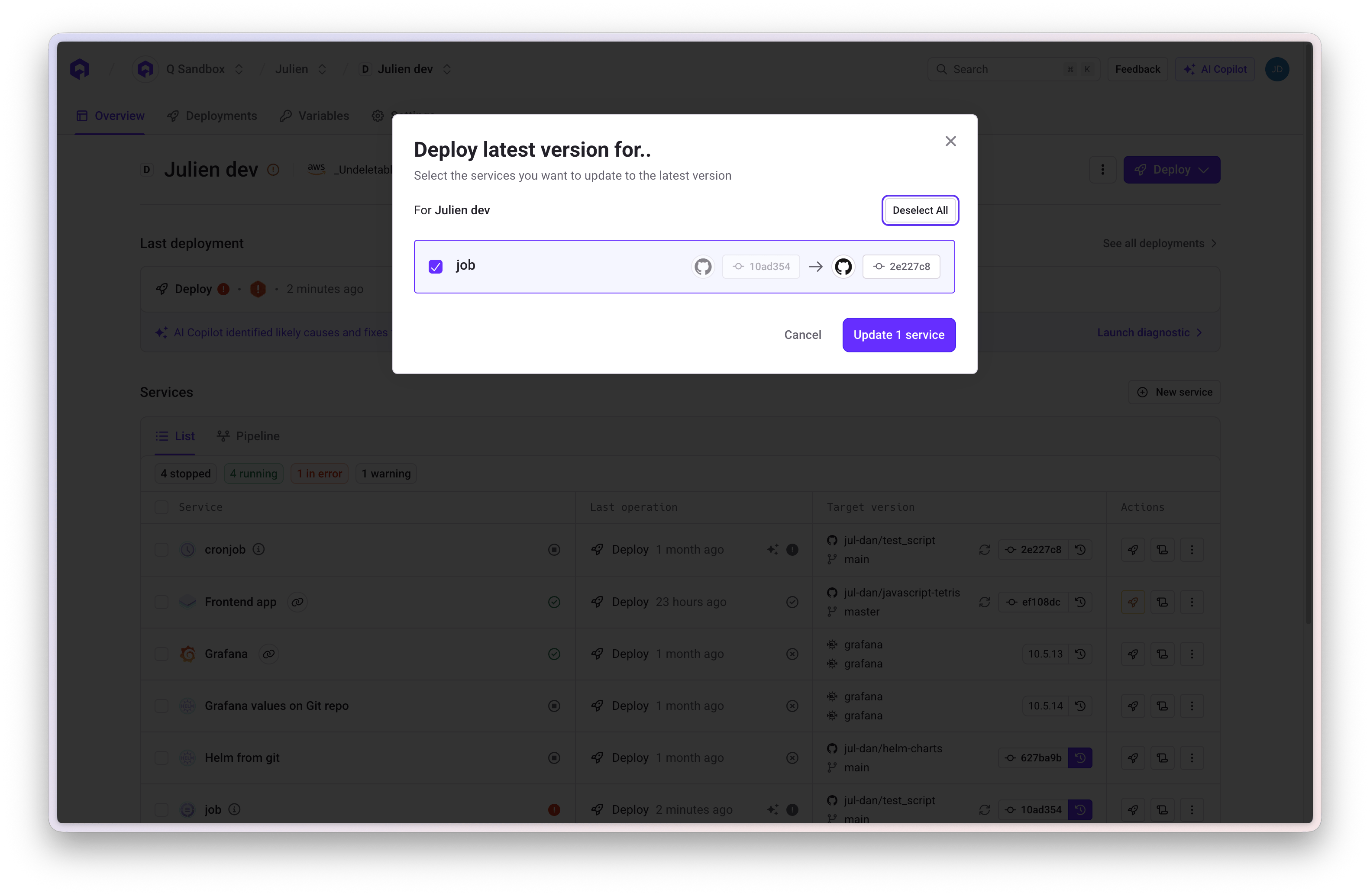 Deploy Latest Version