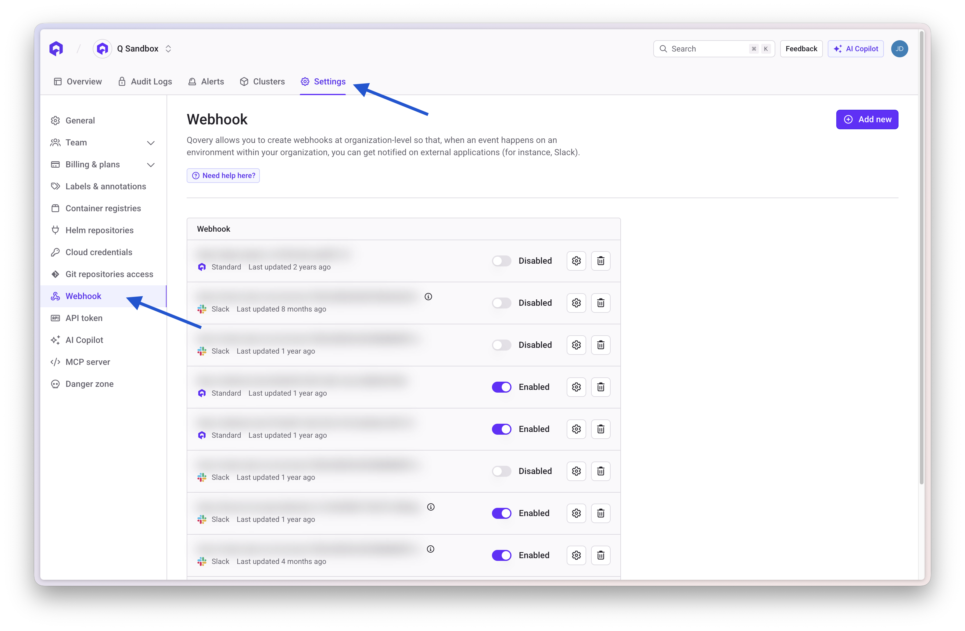 Webhook Access
