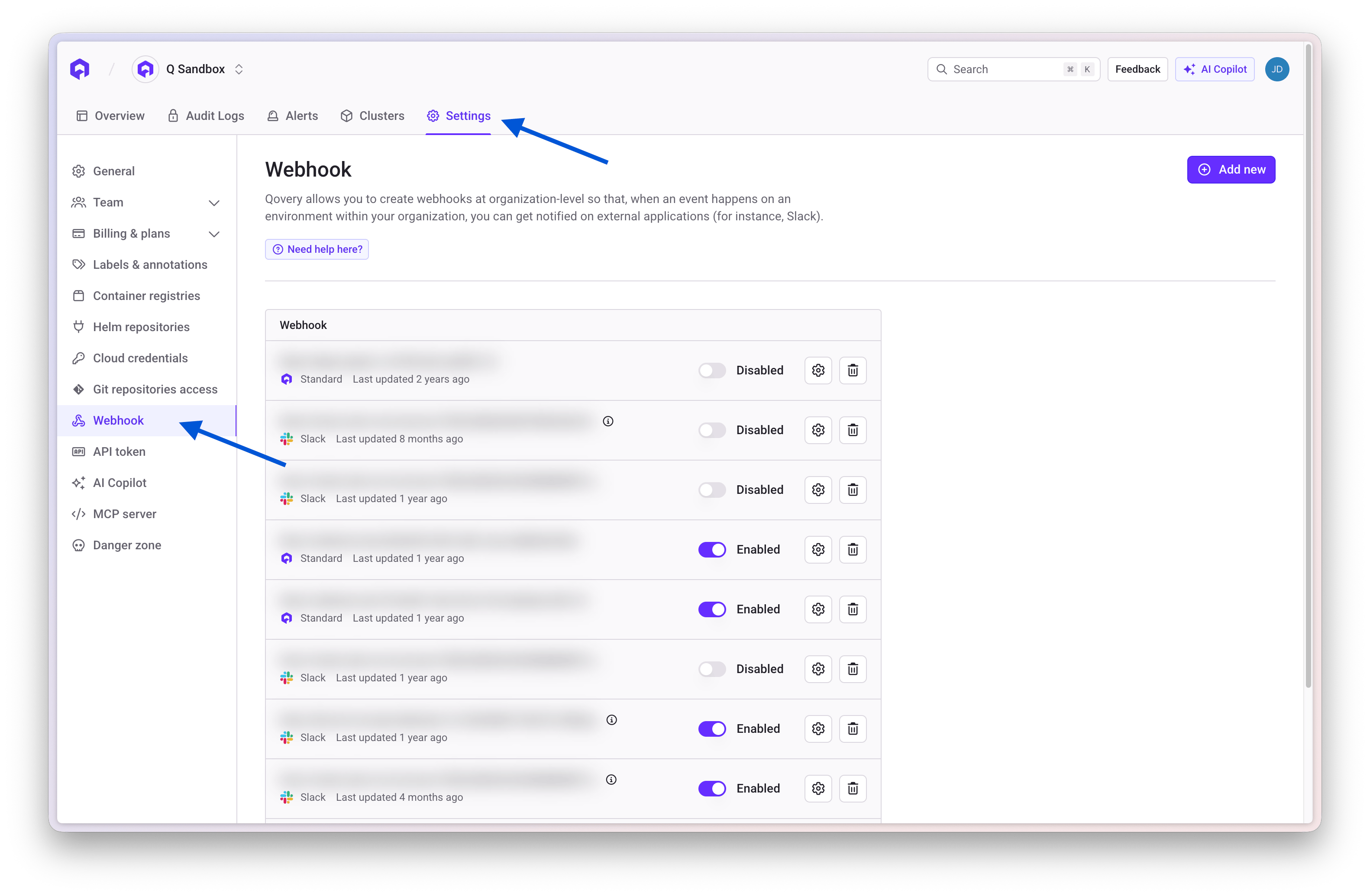 Webhook Access