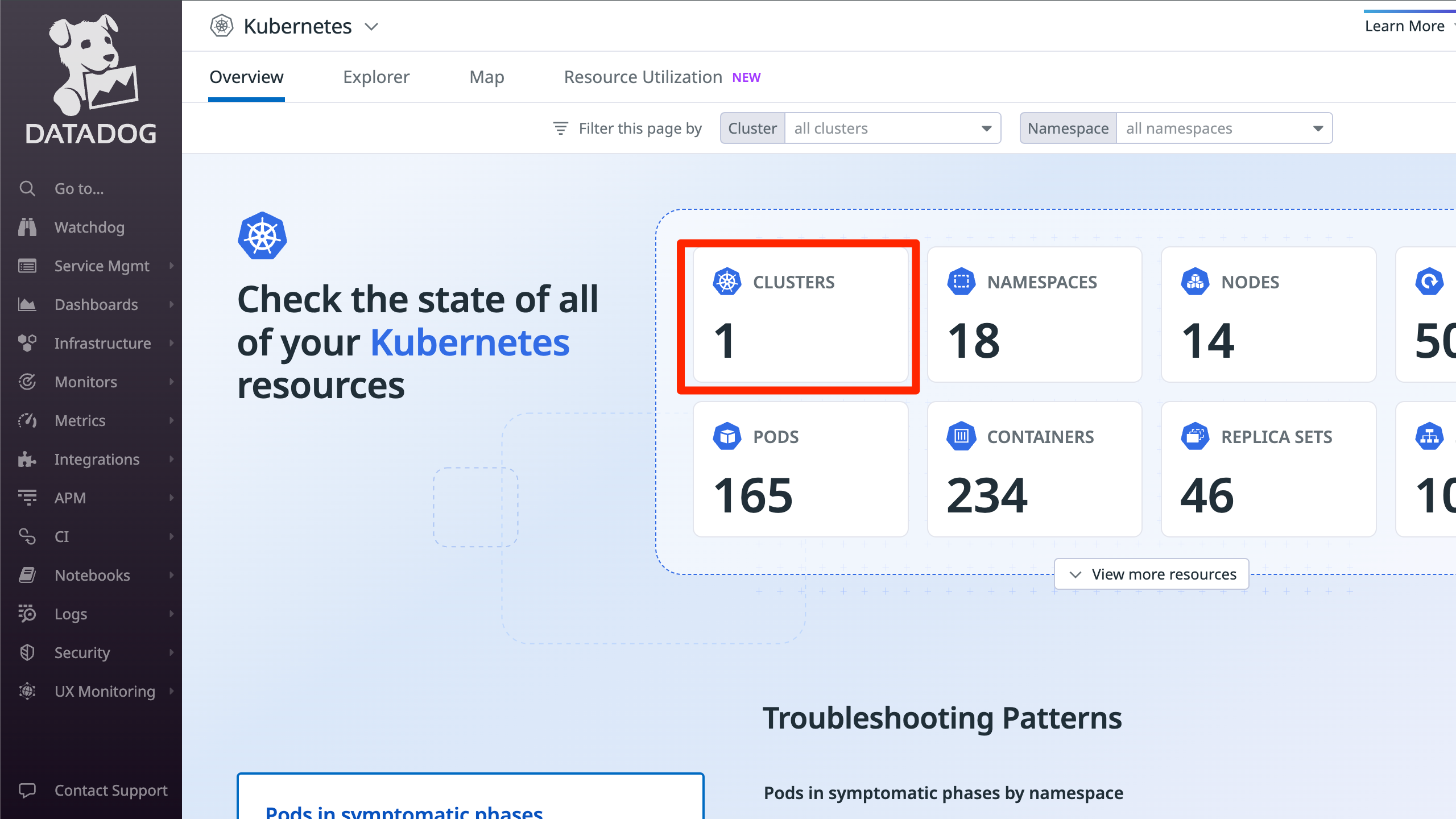 Datadog Console