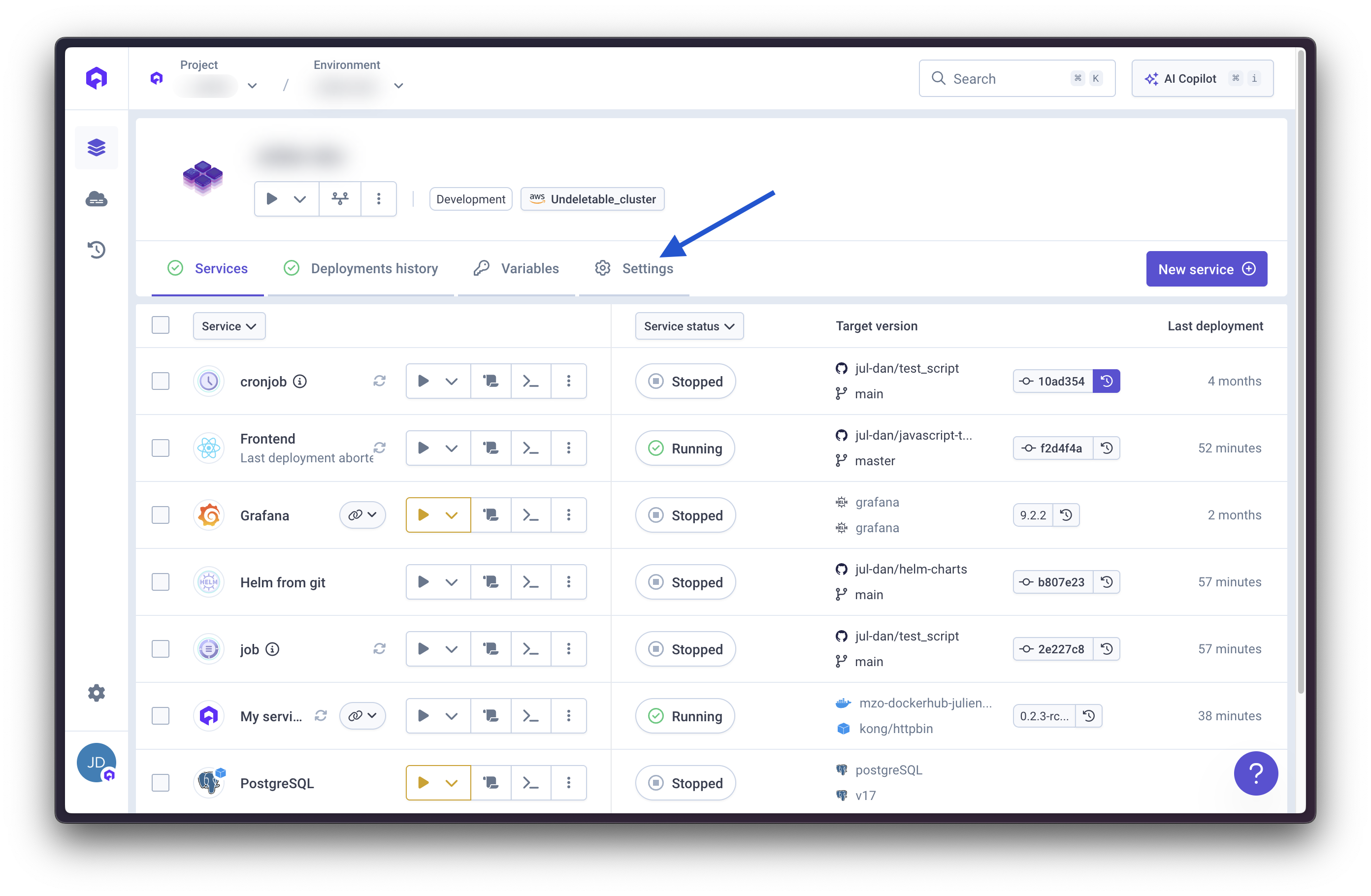Environment Settings