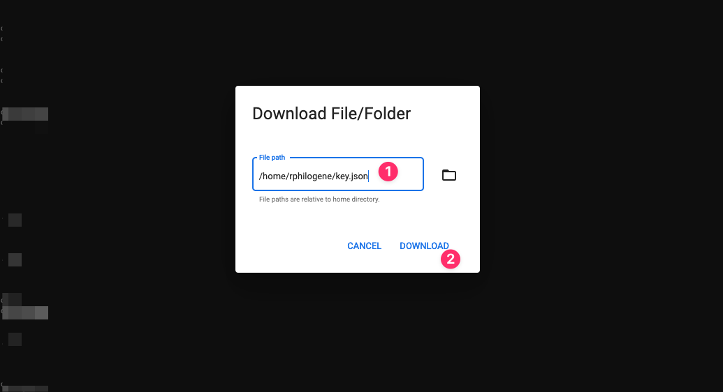 Upload credentials to Qovery Console