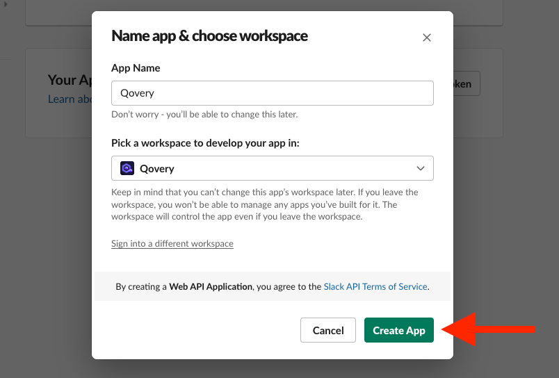 Create Slack App - Step 3