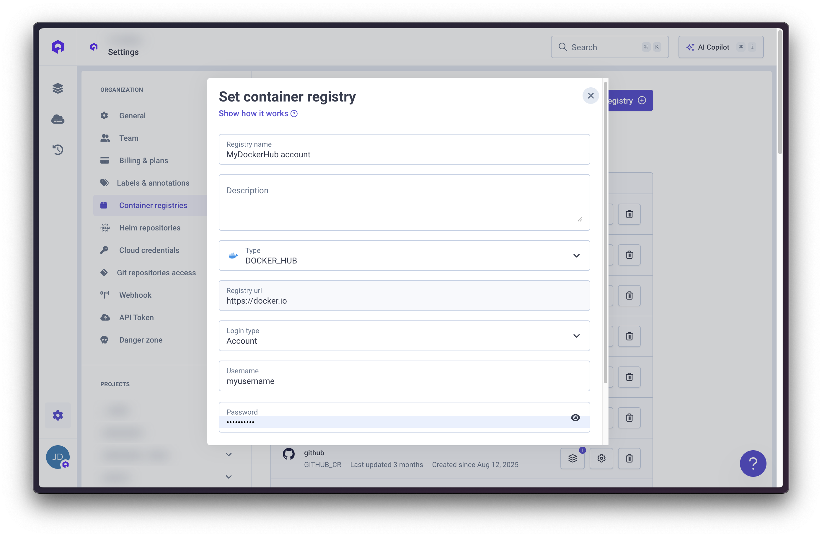 Container Registry Creation