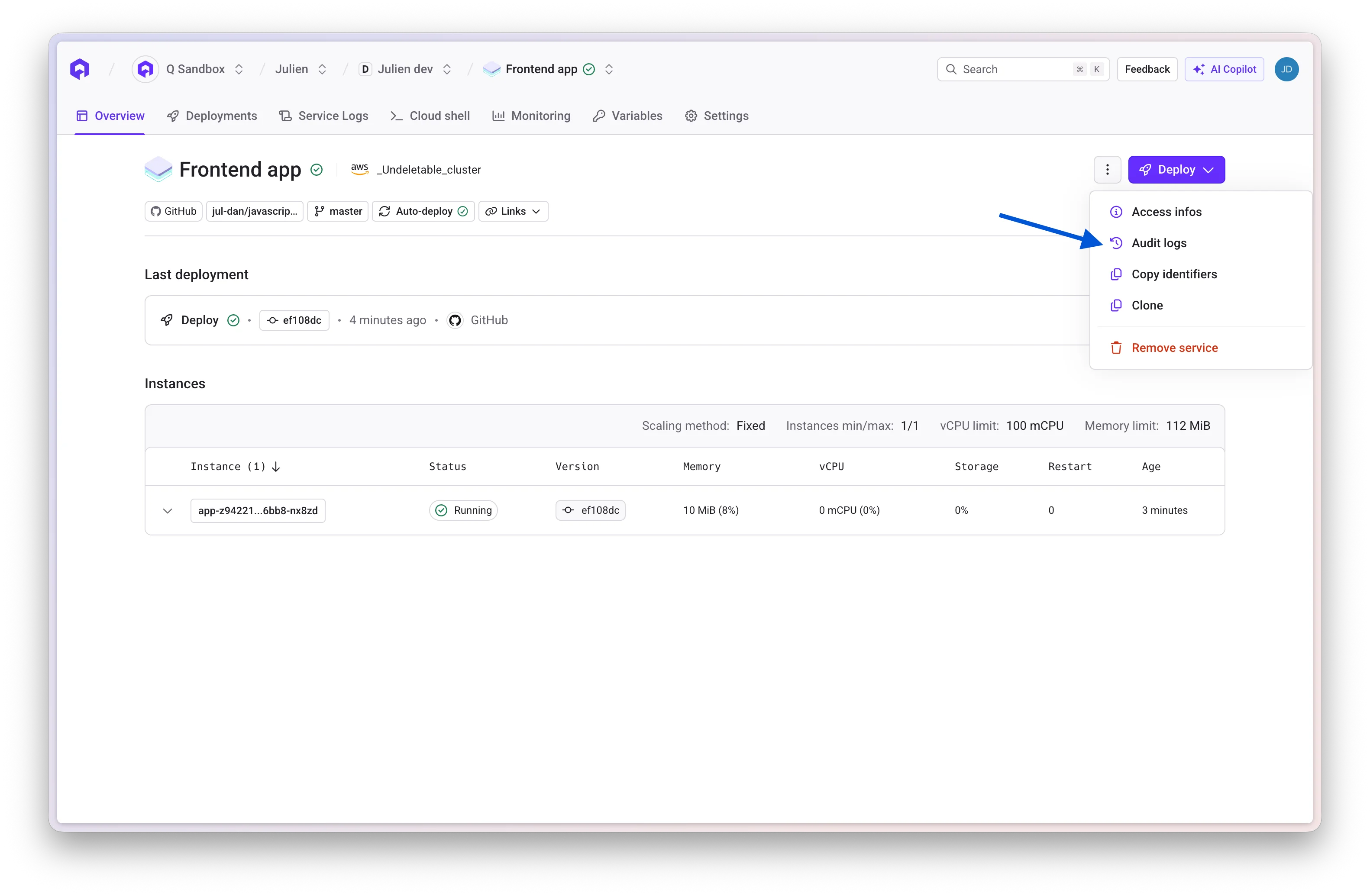 View event details in JSON format