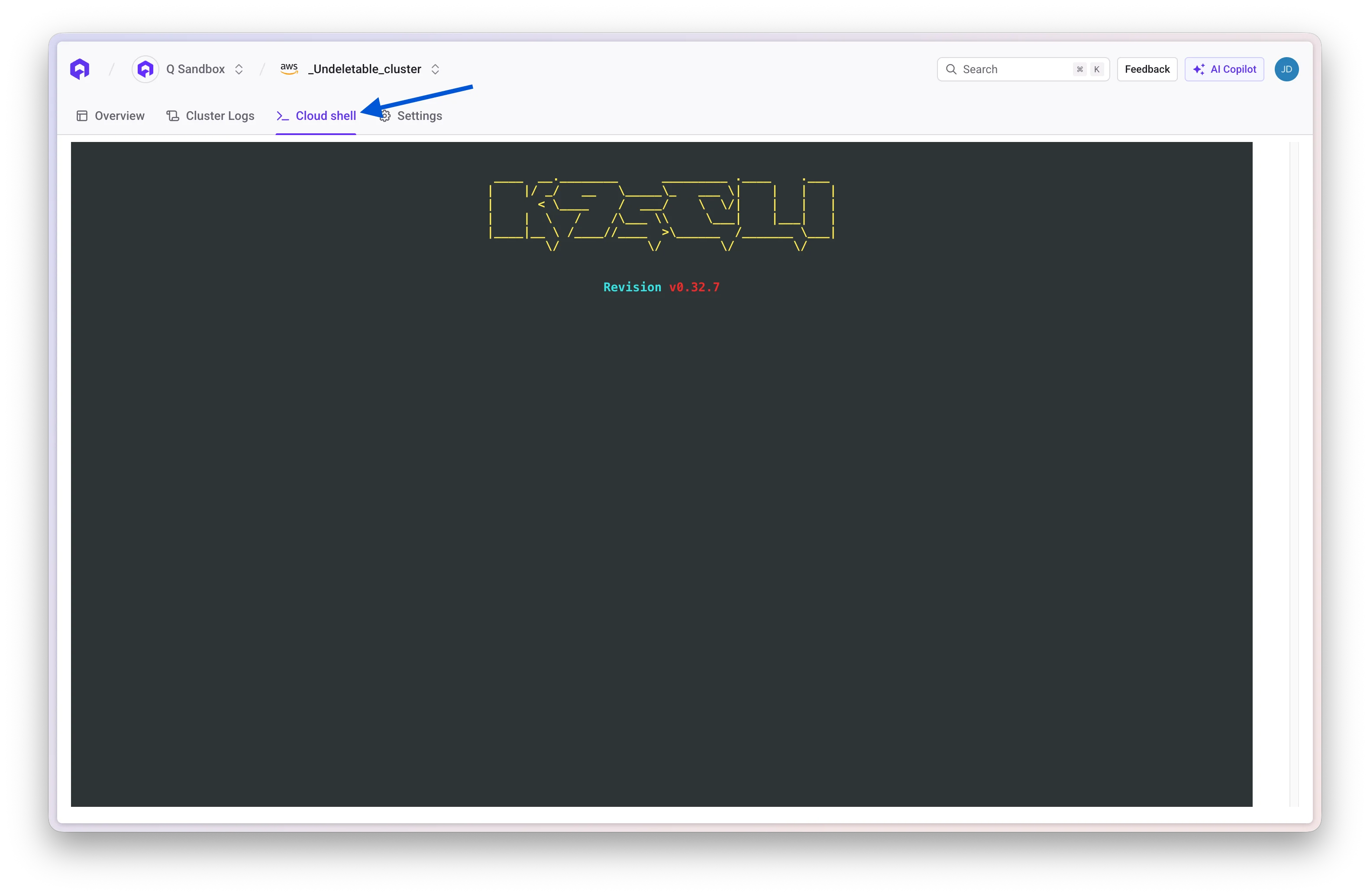 Cluster Shell Access