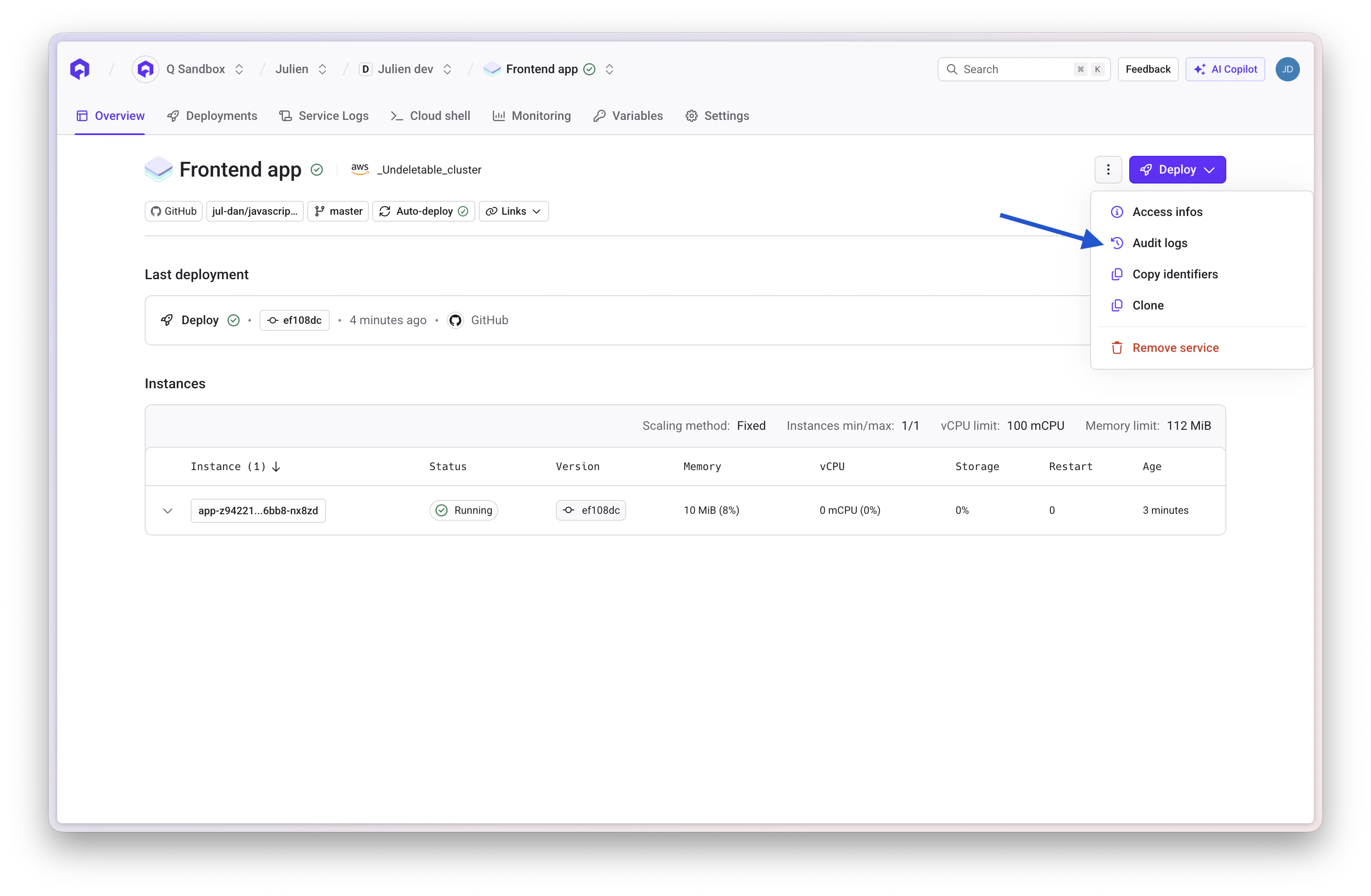 View event details in JSON format