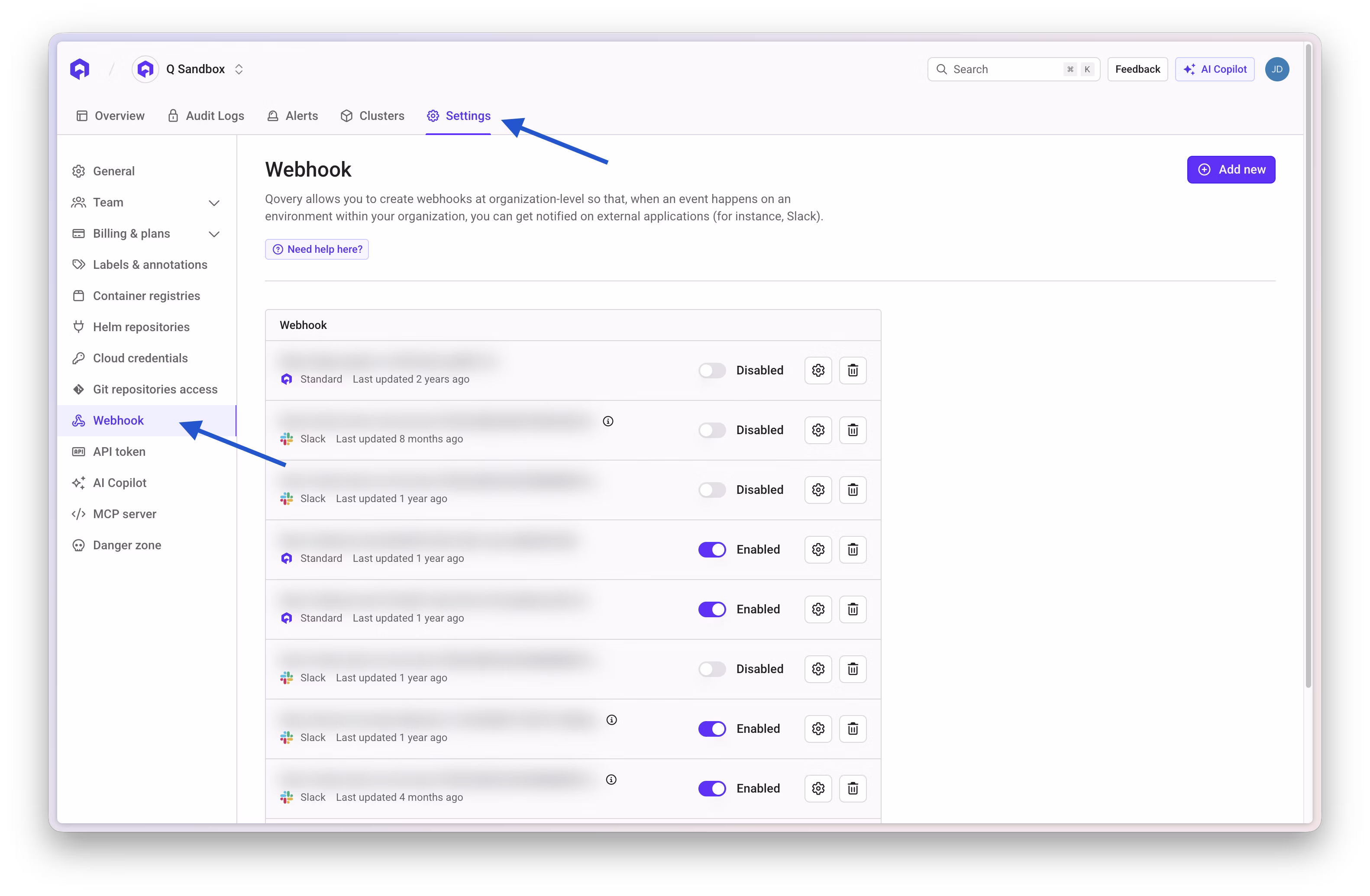 Webhook Access