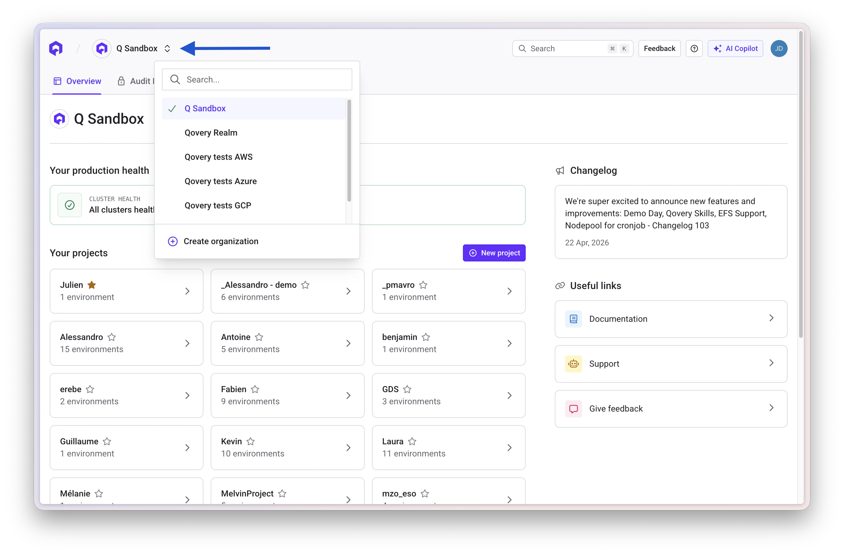 Change organization
