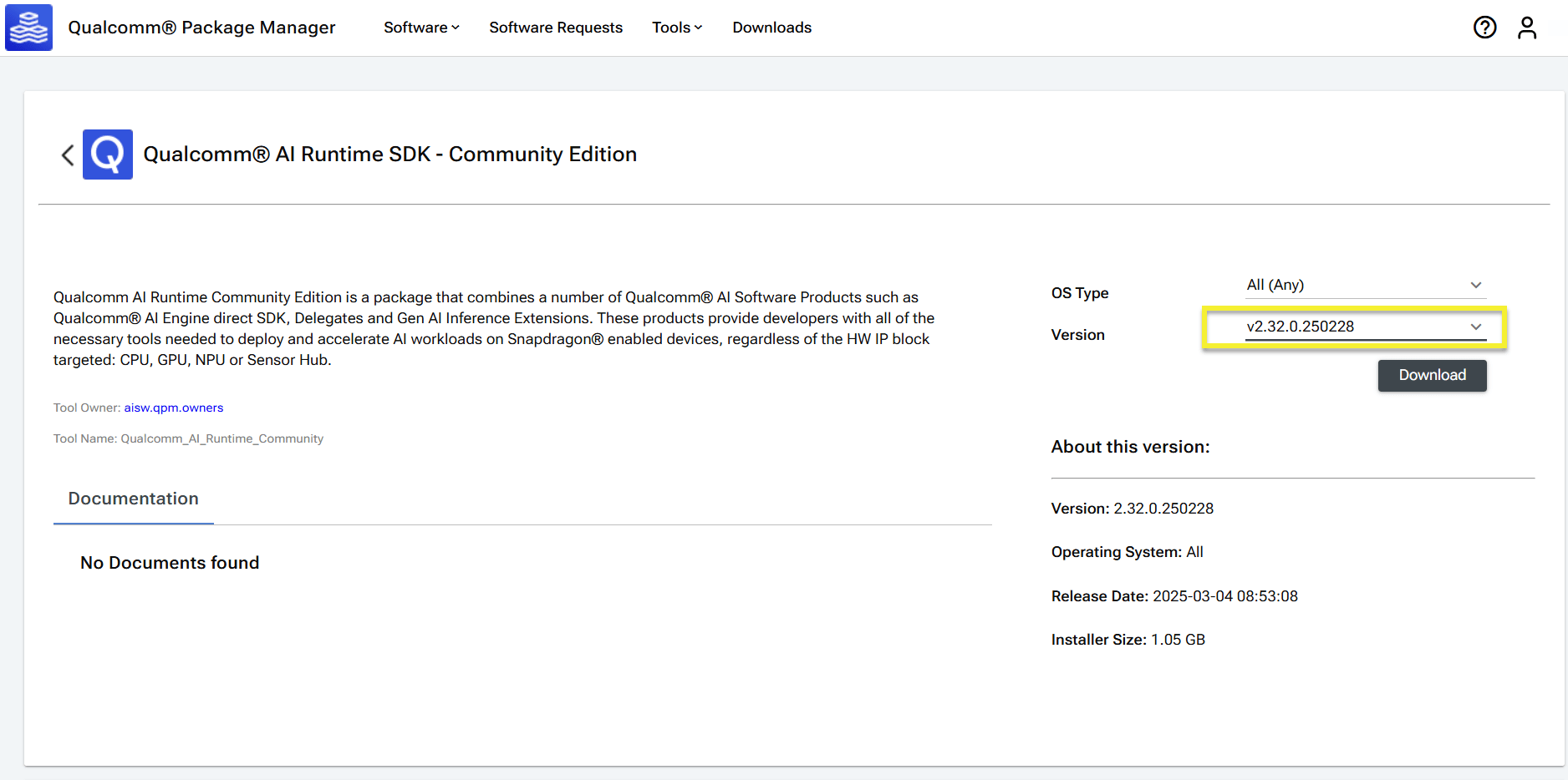 Qualcomm Package Manager - Download