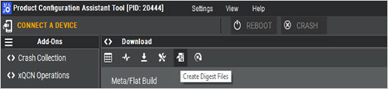 VIP flashing - create digest files