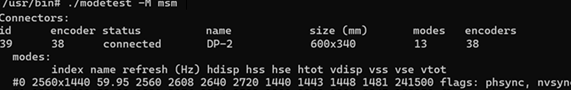 Figure: Command prompt output