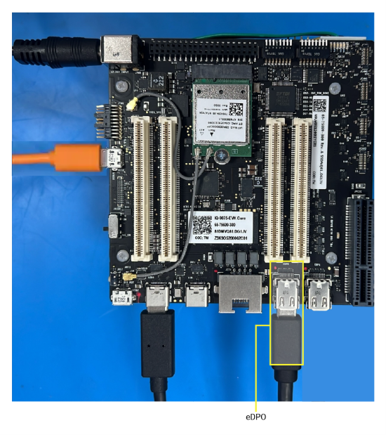 Figure: DisplayPort setup