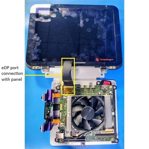 Figure: IQ-X7181 eDP connector