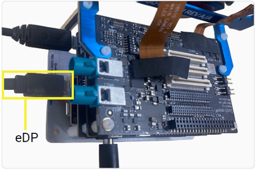 Figure: eDP setup