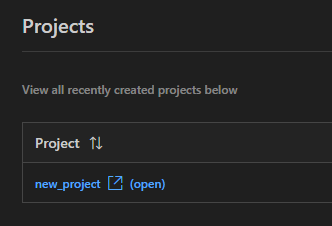 Projects — recent projects grid