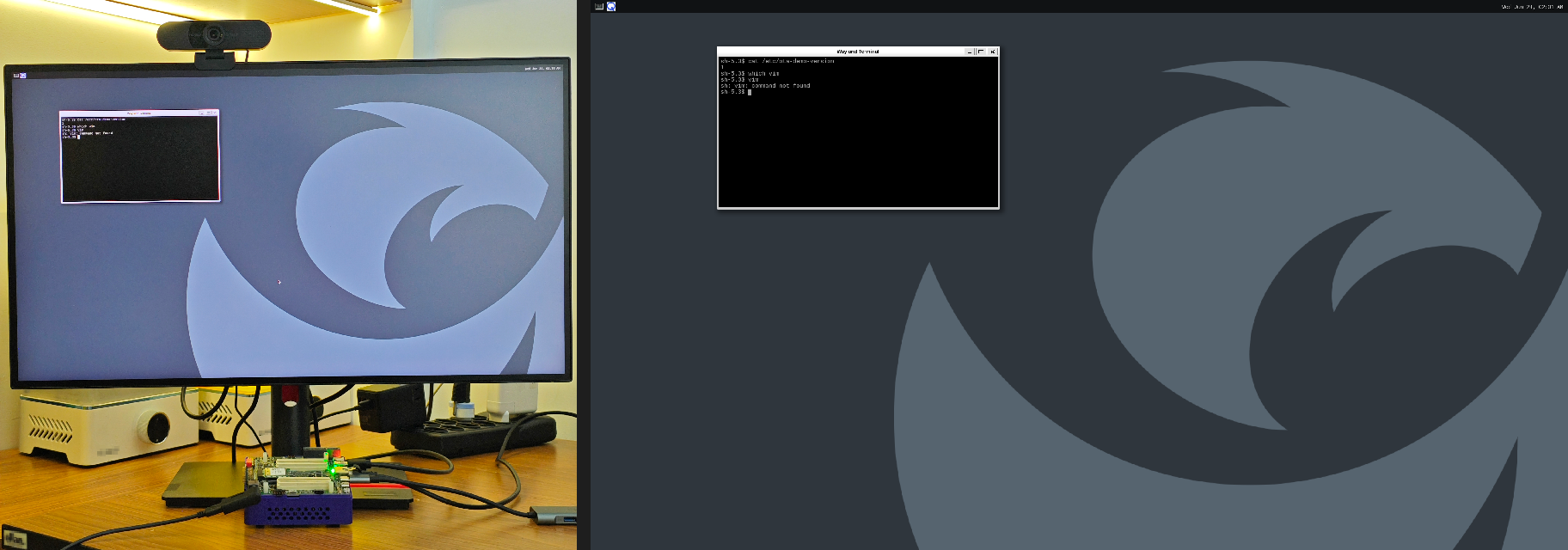 IQ-8275 EVK running v1 on the bench