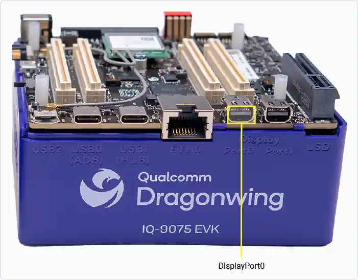 DisplayPort location