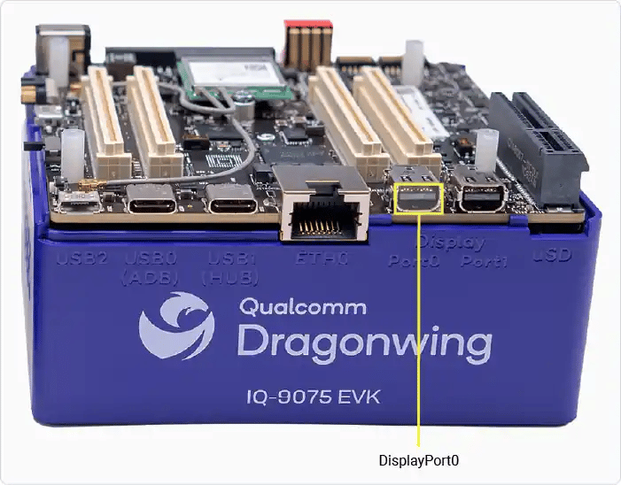 DisplayPort location