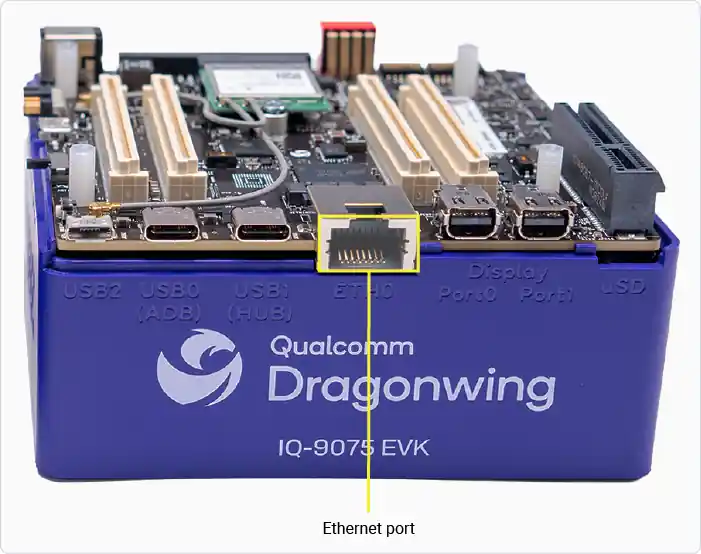 Ethernet port location