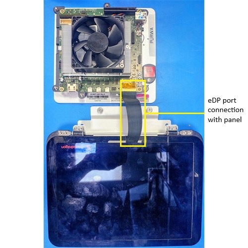 Figure: IQ-X5121 eDP connector