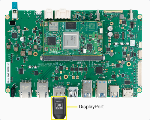 Figure: DisplayPort connection