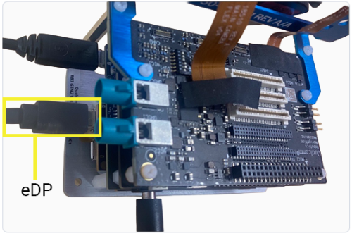 Figure: eDP setup