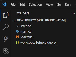 Projects — auto-configured workspace
