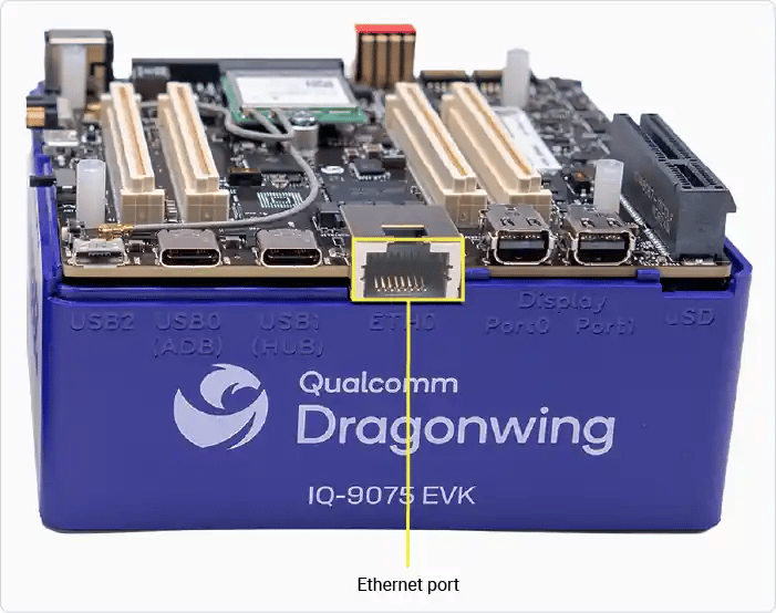 Ethernet port location