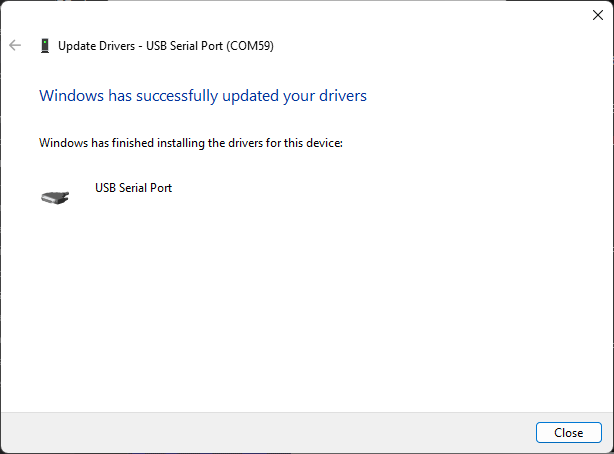 Windows 已成功更新您的驱动程序