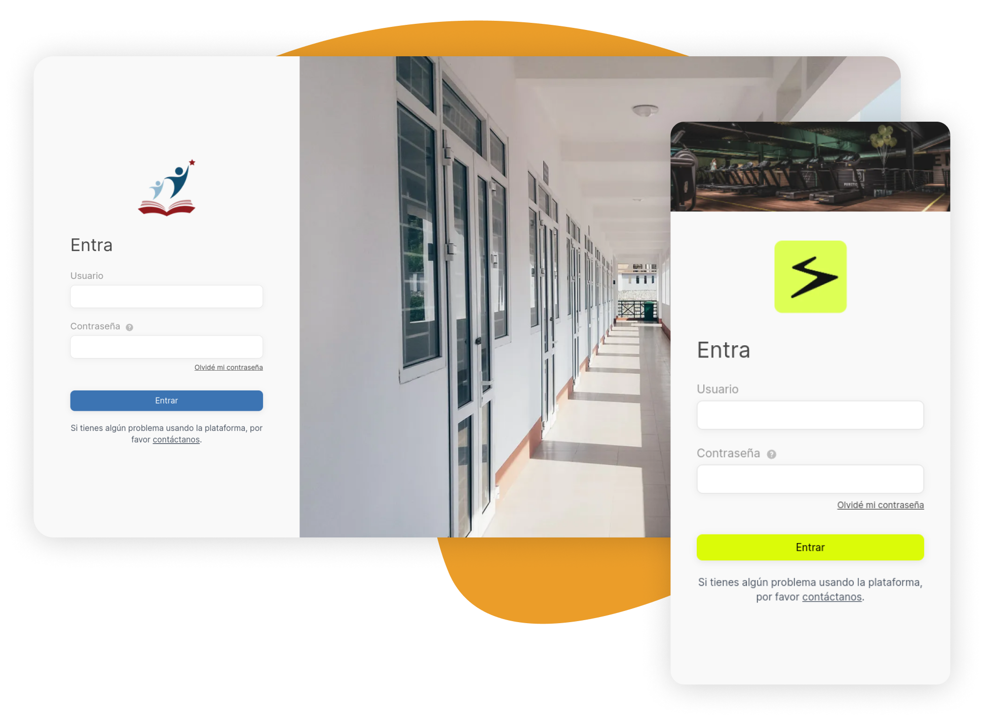 Vista del portal de clientes