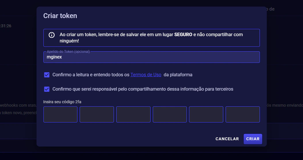 Formulário Pushin Pay