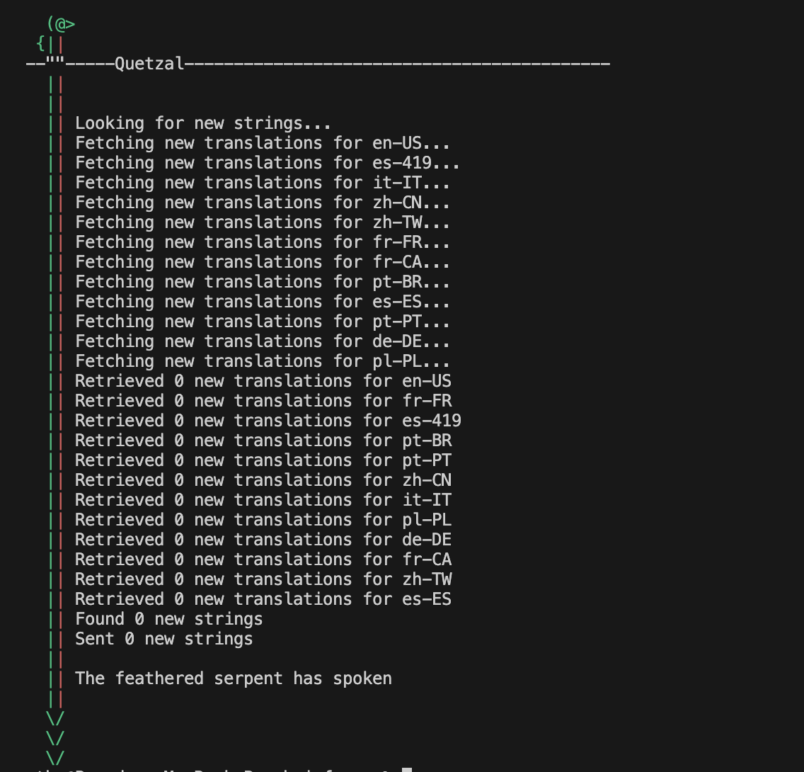 Process Translations Output