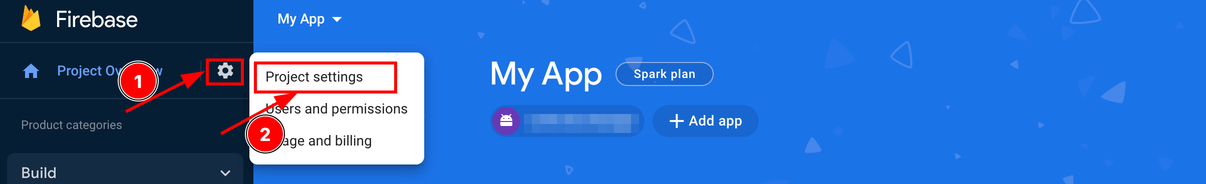 Project Settings Cloud Messaging Tab