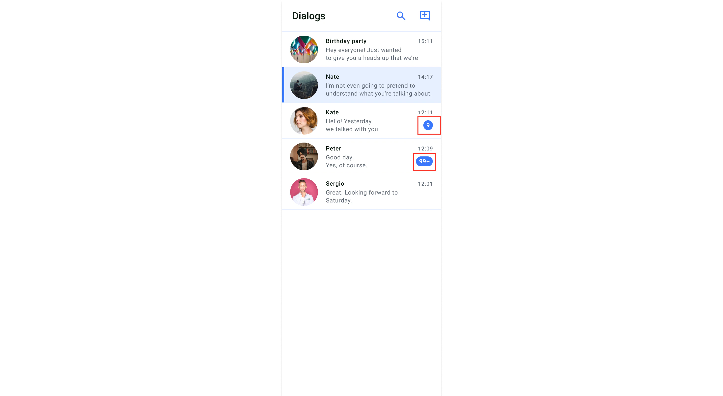 Unread Message Count