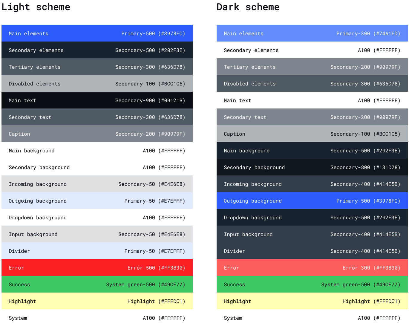 Color Theme