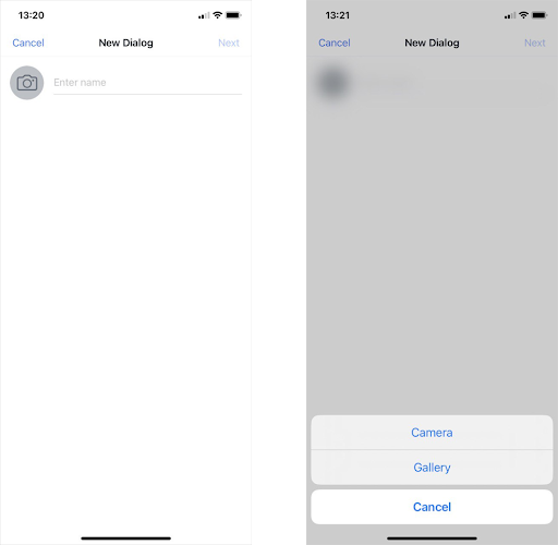 Dialog Avatar Selection